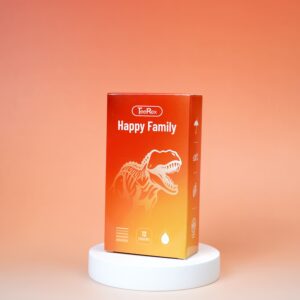 Bao Cao Su TeeRex Happy Family 3 Trong 1 Siêu Mỏng, Nhiều Gel, Kéo Dài Thời Gian Quan Hệ